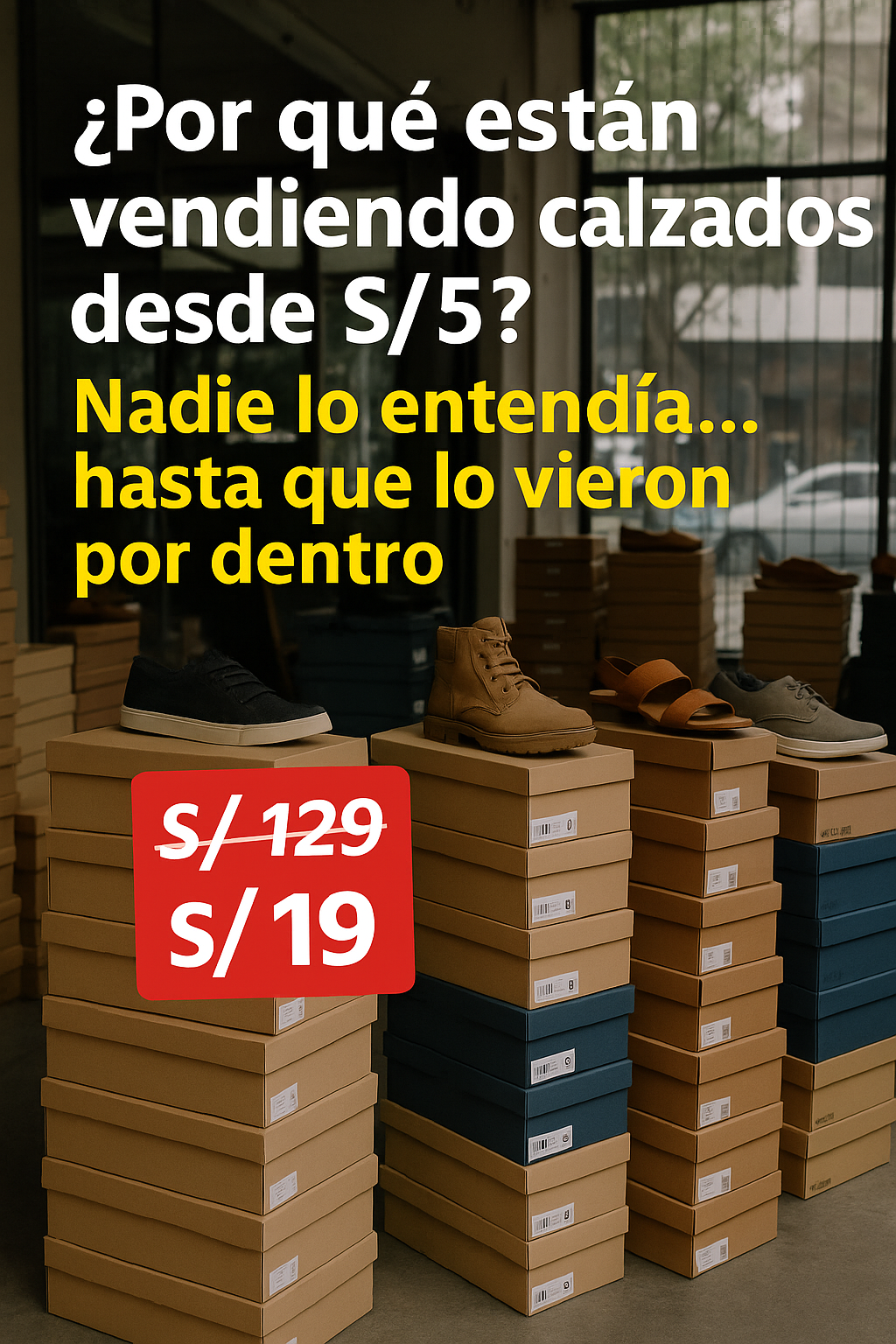 ¿Por qué están vendiendo calzados desde S/5? Nadie lo entendía… hasta que lo vieron por dentro
